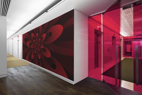 Abstract Modern Red Floral Background: Elevating Spaces and Digital Experiences