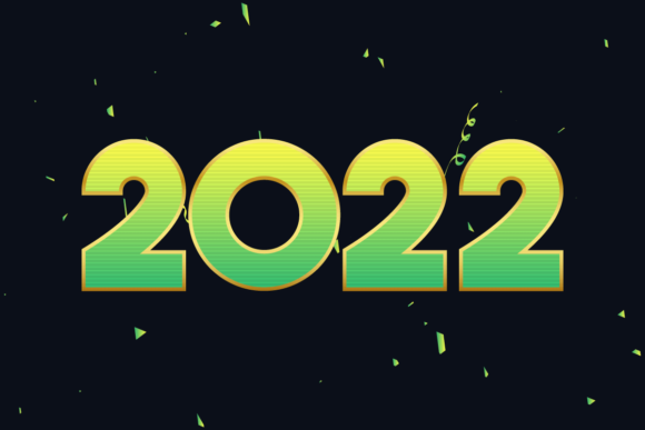 Elevating Visual Narratives: The Strategic Value of Colorful 2022 Golden Text Clip Art in Modern Design