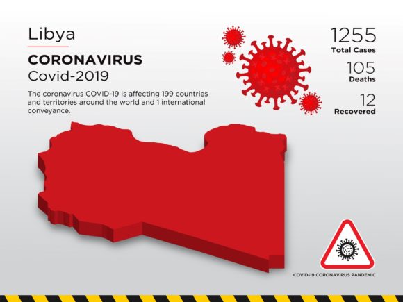 Libya Affected Country 3D Map: A Strategic Tool for Global Pandemic Communication
