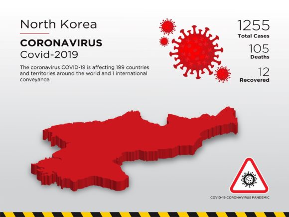 North Korea Affected Country 3D Map: Visual Data for Global Impact