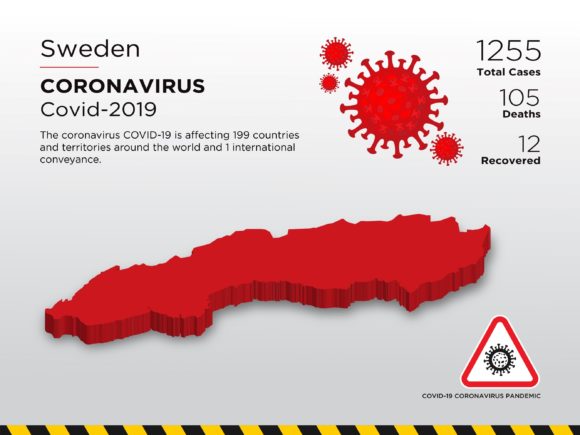 Sweden Affected Country 3D Map: A Visual Solution for Pandemic Storytelling